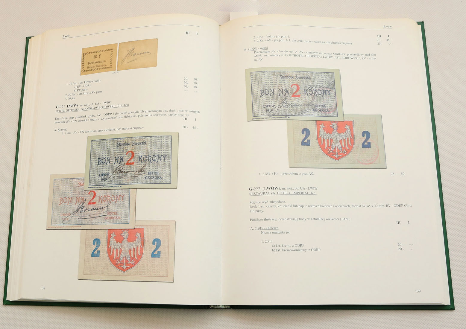 A. Podczaski - Katalog papierowych pieniędzy zastępczych z ziem polskich 1914-1924 Tom I